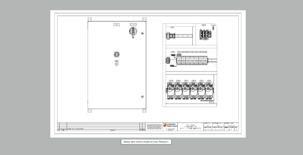 VFD Panel with Powerflex 4M Drawing